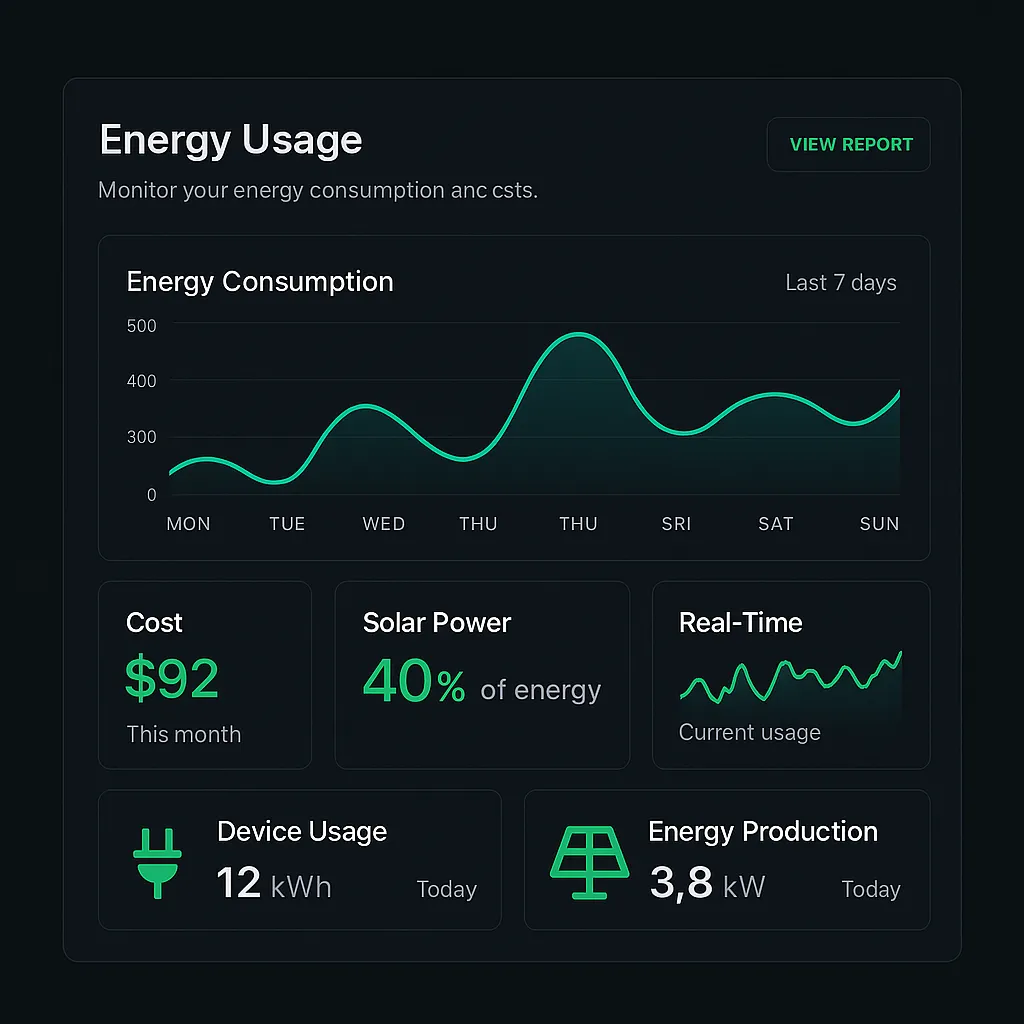 Flowix Energy Dashboard Interface